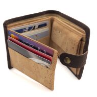 Portfel CLASSIC męski korkowy BRĄZ 11p - 2