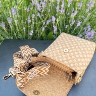 Listonoszka crossbody z paskiem MARGARIDA korkowa 3p - 2