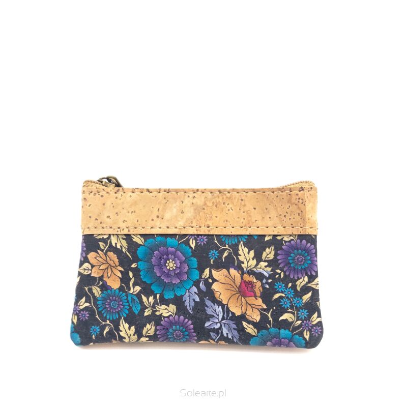 Portmonetka FLORES damska korkowa 2p