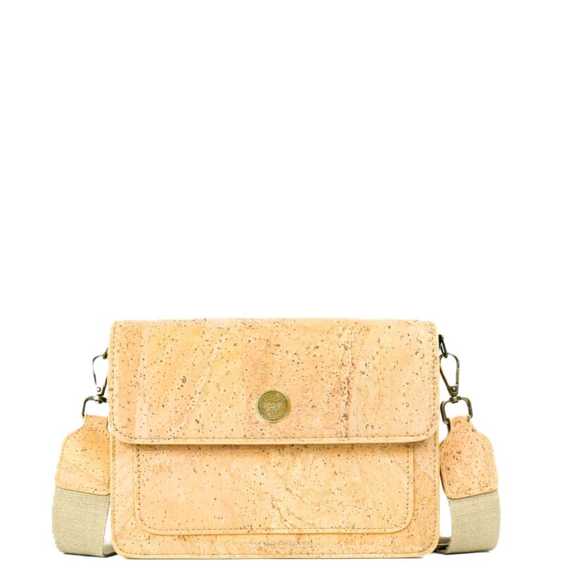 Torebka crossbody usztywniana CLASSIC korkowa 5p