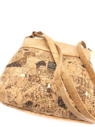 Listonoszka crossbody MARMORE korkowa 4p - 5