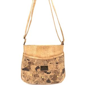 Listonoszka crossbody MARMORE korkowa 4p