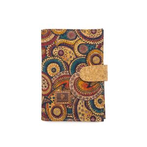 Paszportówka Portfel FOLK korkowy 6p