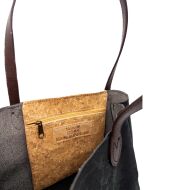 Torba shopperka CLASSIC korkowa czarna 2p - 2