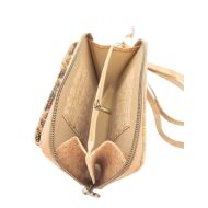 Listonoszka crossbody z paskiem FLORES korkowa 8p - 6