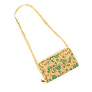Kopertówka crossbody z paskiem FLORES korkowa 15p - 5