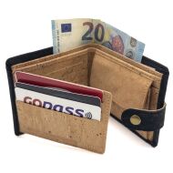 Portfel CLASSIC męski korkowy CZERŃ 11p - 7