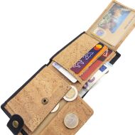 Portfel CLASSIC męski korkowy CZERŃ 11p - 8