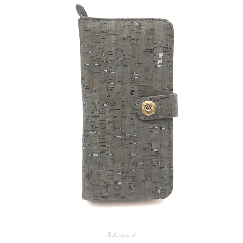 Portfel marmurkowy ORO damski korkowy 19p