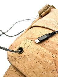 Nerka saszeta crossbody CLASSIC korkowa 5p - 4