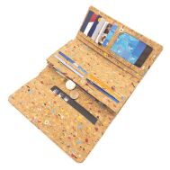 Portfel CONFETTI damski korkowy 21p - 6