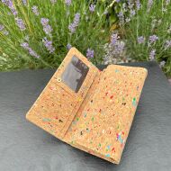 Portfel CONFETTI damski korkowy 21p - 2