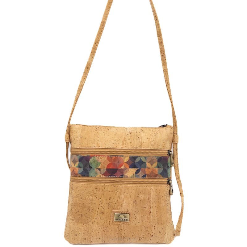 Listonoszka crossbody COLORE korkowa 4p