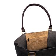 Torba shopperka CLASSIC korkowa czarna 2p - 3