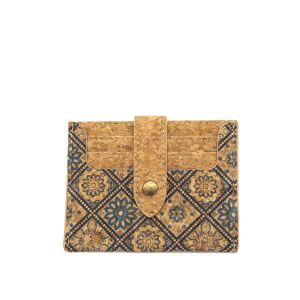 Portfel FOLK CUADRADO slim FIT korkowy 7p
