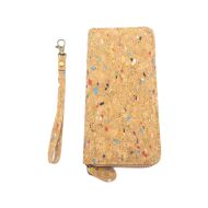 Portfel z paskiem CONFETTI damski korkowy 14p - 6