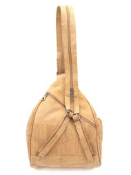 Plecak crossbody 2 w 1 MARMORE korkowy 5p - 3