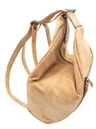 Plecak crossbody 2 w 1 MARMORE korkowy 5p - 2