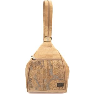 Plecak crossbody 2 w 1 MARMORE korkowy 5p